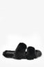 Saint Laurent Black Faux Fur Slides Size 36