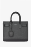 Saint Laurent Black Grained Leather Nano Sac Du Jour Top Handle with Strap