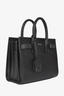 Saint Laurent Black Grained Leather Nano Sac Du Jour Top Handle with Strap
