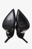 Saint Laurent Black Leather Pumps with Gold Ankle Buckle Size 36.5