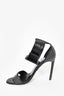 Saint Laurent Black Leather Studded Heels Size 38.5