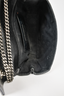 Saint Laurent Black Leather Tri-Quilt College Medium Shoulder Bag SHW