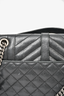 Saint Laurent Black Leather Tri-Quilt College Medium Shoulder Bag SHW