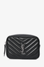 Saint Laurent Black Matelasse Leather Lou Belt Bag