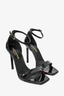 Saint Laurent Black Patent Leather Strap Heels Size 36