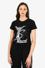 Saint Laurent Black Snake Logo T-Shirt Size XS
