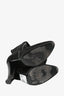 Saint Laurent Black Suede Crystal Embellished Boots Size 39