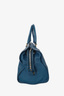 Saint Laurent Blue Leather 'Y' Cabas Medium Tote