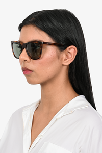 Saint Laurent Brown Acrylic Sunglasses