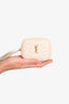 Saint Laurent Cream Grain De Poudre Matelasse Monogram Baby Lou Camera Bag