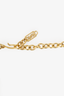 Saint Laurent Gold Tone Oval Link Chain Necklace