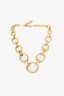 Saint Laurent Gold Tone Oval Link Chain Necklace