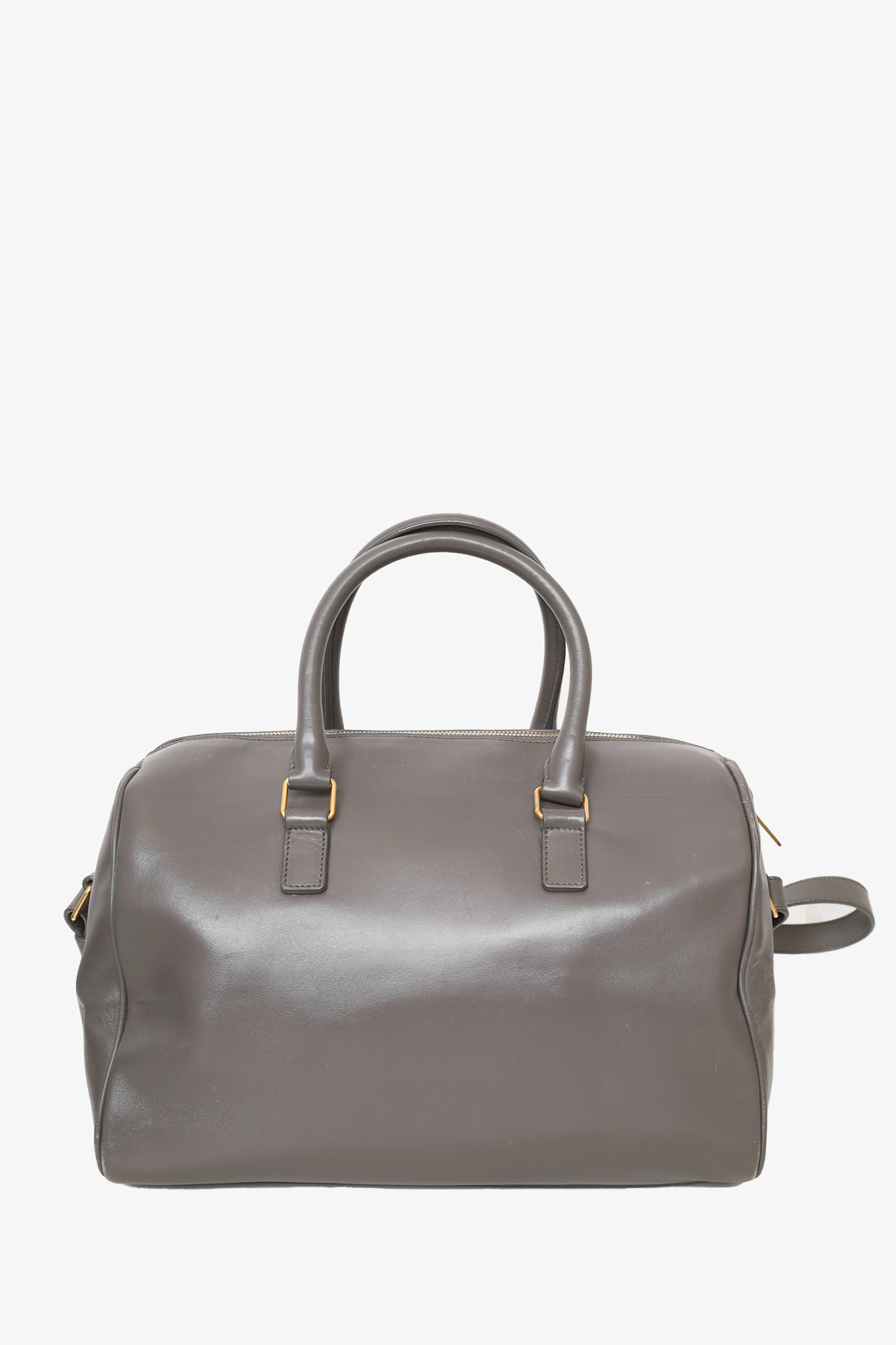 Saint Laurent Grey Leather Boston Bag – Mine & Yours