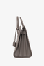 Saint Laurent Grey Leather Small Sac Du Jour Top Handle with Strap