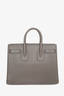 Saint Laurent Grey Leather Small Sac Du Jour Top Handle with Strap