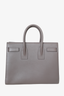 Saint Laurent Grey Leather Small Sac de Jour Top Handle with Strap