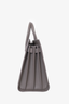 Saint Laurent Grey Leather Small Sac de Jour Top Handle with Strap