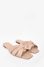 Saint Laurent Nude Leather Tribute Sandals Size 38