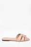 Saint Laurent Nude Leather Tribute Sandals Size 38