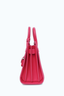 Saint Laurent Pink Grained Leather Nano Sac De Jour Top Handle with Strap