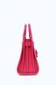 Saint Laurent Pink Grained Leather Nano Sac De Jour Top Handle with Strap