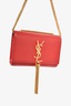Saint Laurent Red Leather Kate Tassel Small Crossbody Bag (As Is)