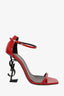 Saint Laurent Red Patent Opyum Sandals Size 39