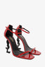 Saint Laurent Red Patent Opyum Sandals Size 39