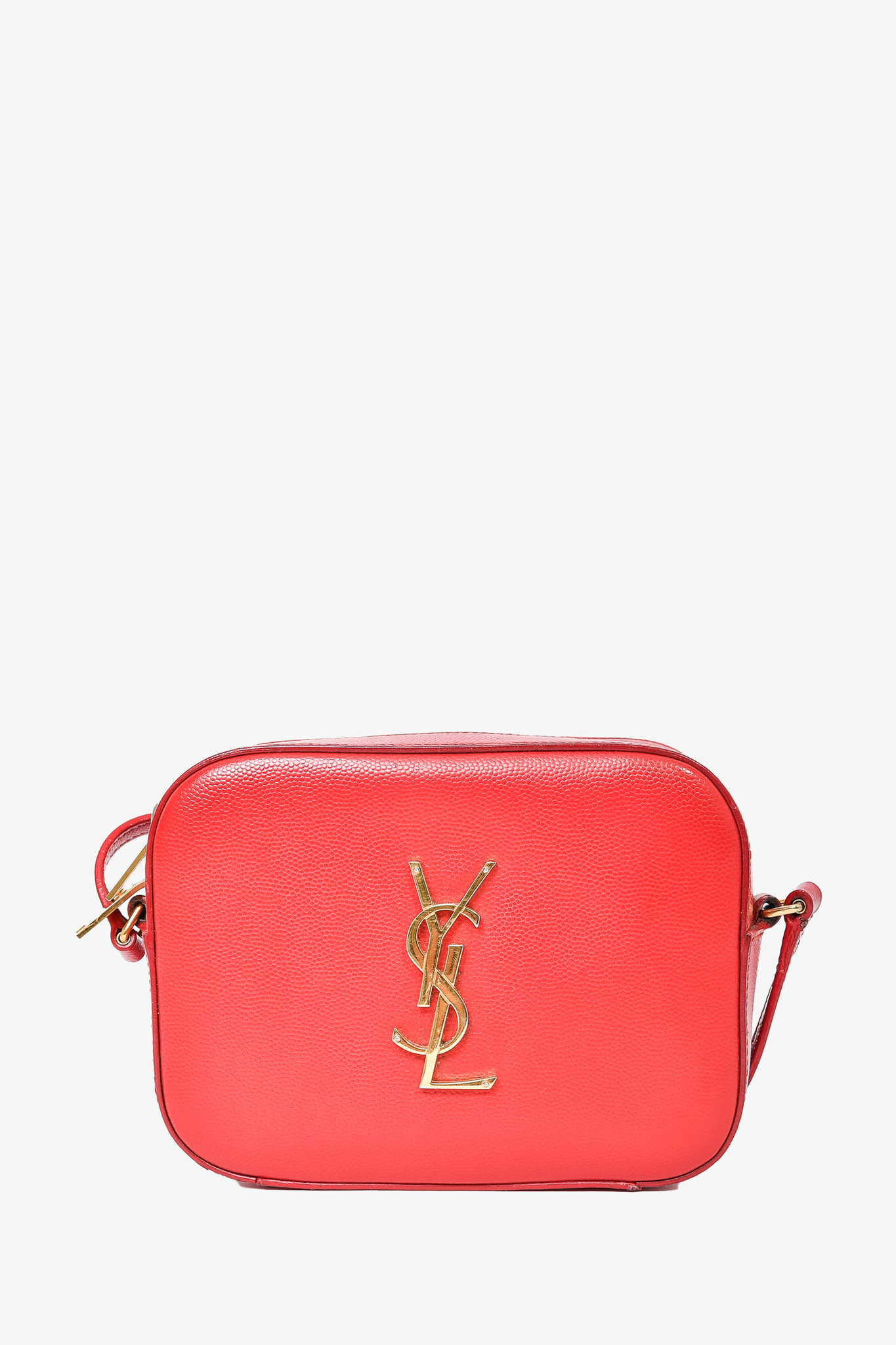 Saint laurent 2025 camera bag red