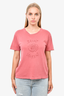Saint Laurent Vintage Rose Barbed Wire Logo T-Shirt Size XS