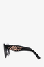 Salvatore Ferragamo Black Frame Gold Pattern Sunglasses