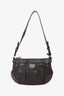 Salvatore Ferragamo Black Leather Front Pocket Shoulder Bag