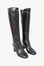 Salvatore Ferragamo Black Leather Knee High Boots sz 6