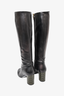 Salvatore Ferragamo Black Leather Knee High Boots sz 6
