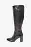 Salvatore Ferragamo Black Leather Knee High Boots sz 6