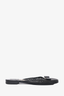 Salvatore Ferragamo Black Leather 'Emile' Mules Size 7