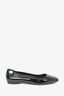 Salvatore Ferragamo Black Patent Leather Flats Size 9