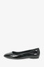 Salvatore Ferragamo Black Patent Leather Flats Size 9