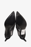 Salvatore Ferragamo Black Polka Dot Mesh Zelda Mules Size 6