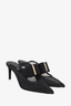 Salvatore Ferragamo Black Polka Dot Mesh Zelda Mules Size 6