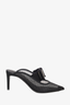 Salvatore Ferragamo Black Polka Dot Mesh Zelda Mules Size 6