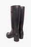 Salvatore Ferragamo Black Rain Boots Size 35