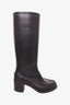Salvatore Ferragamo Black Rain Boots Size 35