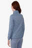 Salvatore Ferragamo Blue Quilted Jacket Size 38