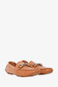 Salvatore Ferragamo Brown Leather Gancini Buckle Driving Shoes Size 9.5