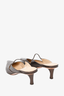 Salvatore Ferragamo Brown Metallic Pointed Heels Size 7.5
