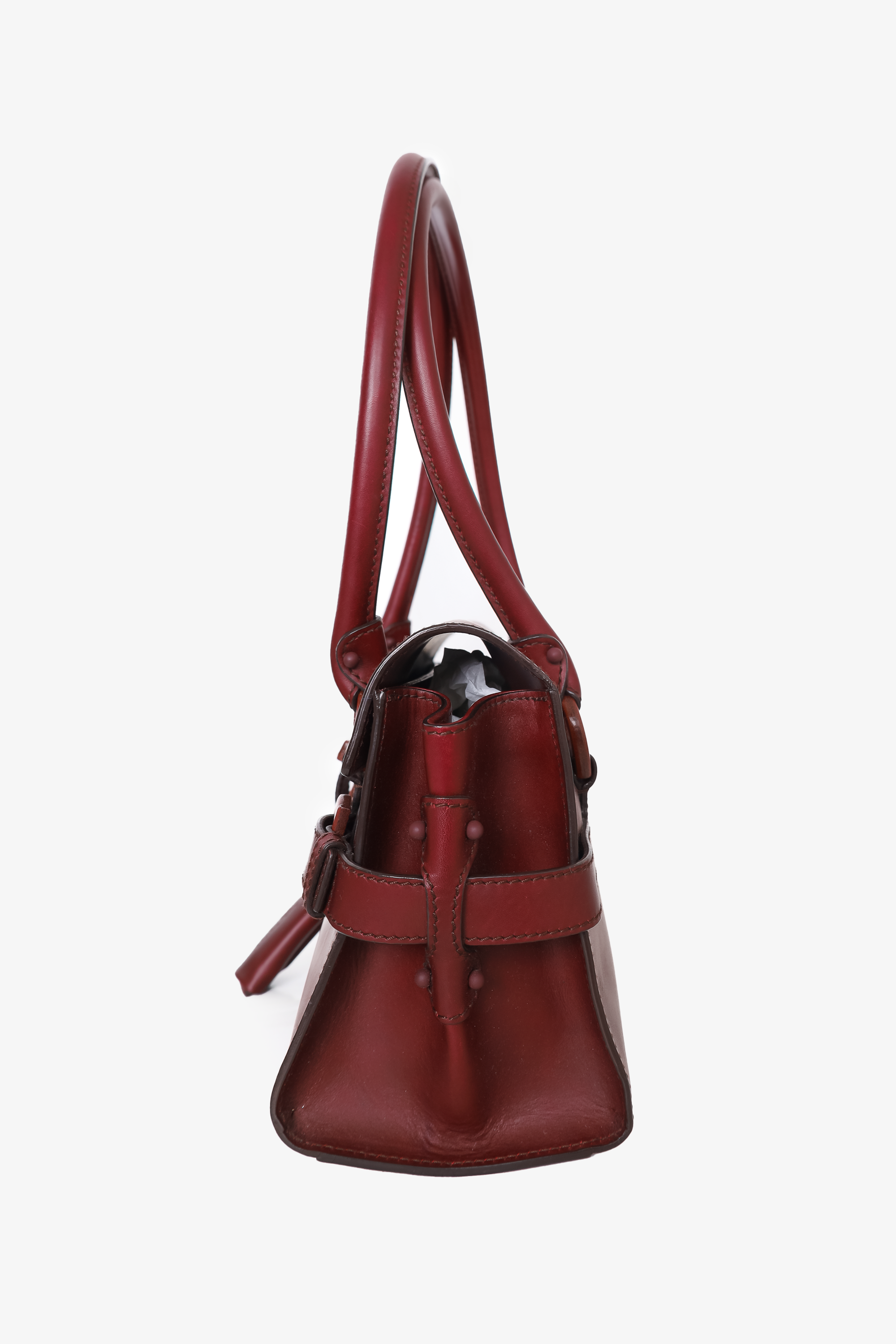 Salvatore Ferragamo Burgundy Leather Gina Satchel Shoulder Salvatore Ferragamo Burgundy Leather Gina Satchel Shoulder