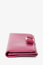 Salvatore Ferragamo Pink Bow Detail Wallet