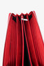 Salvatore Ferragamo Red Leather Vara Bow Pouch
