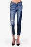 Sandro Blue Denim Patchwork Jeans Size 34